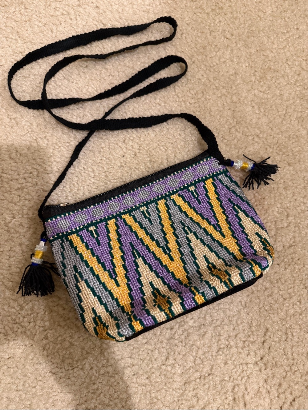 Vintage Handmade Crossbody Bag